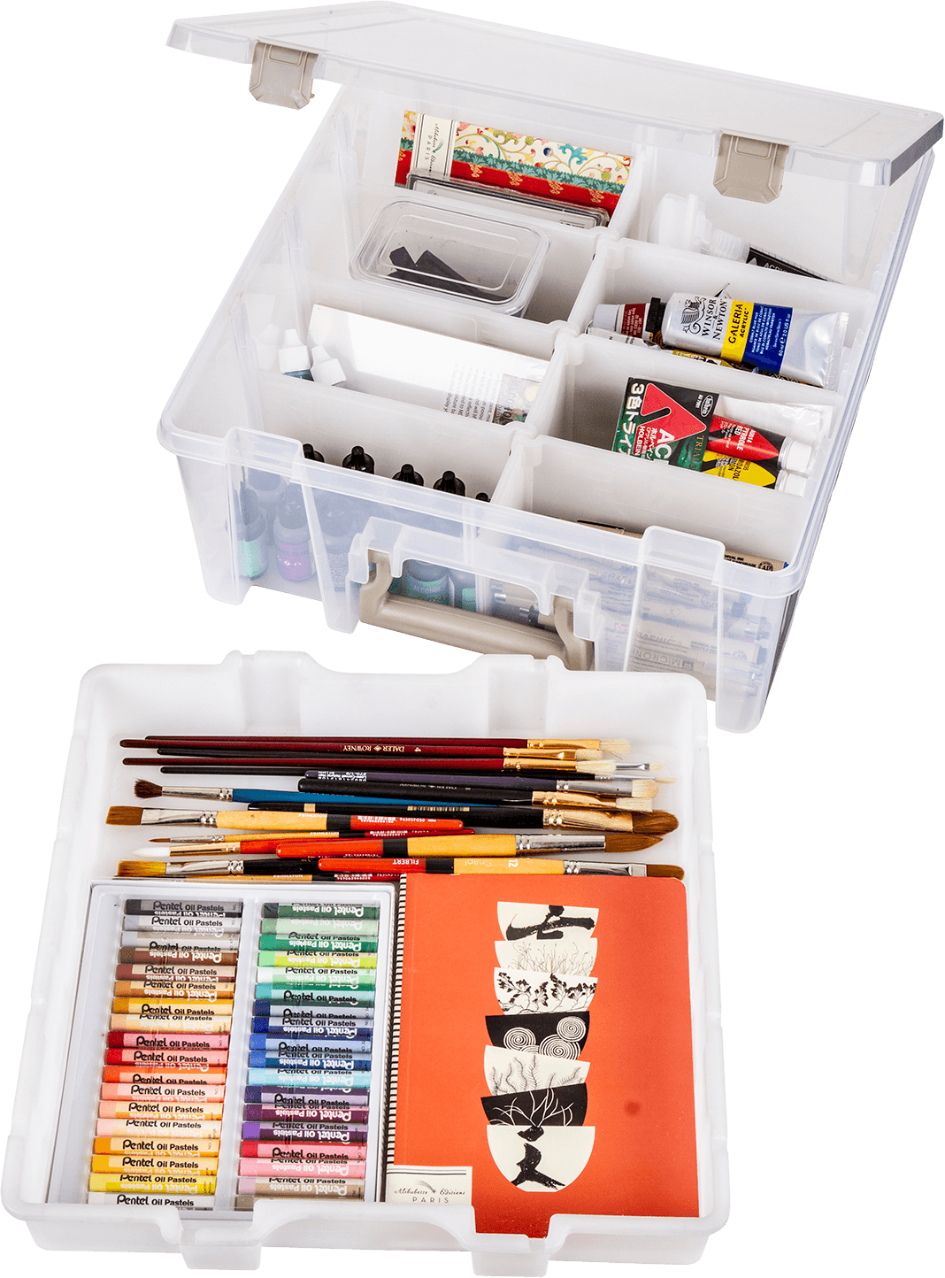 ArtBin 3-Tray Sketch Box with Top Compartment – K. A. Artist Shop