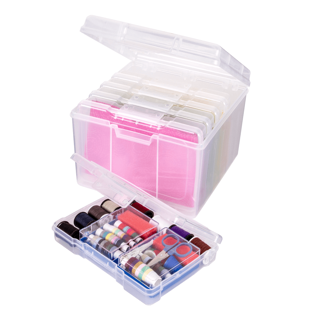  EXCEART 1 Set Storage Tray Arts Crafts Storage Organizer  Jewelery Organiser Art Case Bead Tray Paint Tools Craft Organizers and  Storage Purple Drill Disc Plastic Container