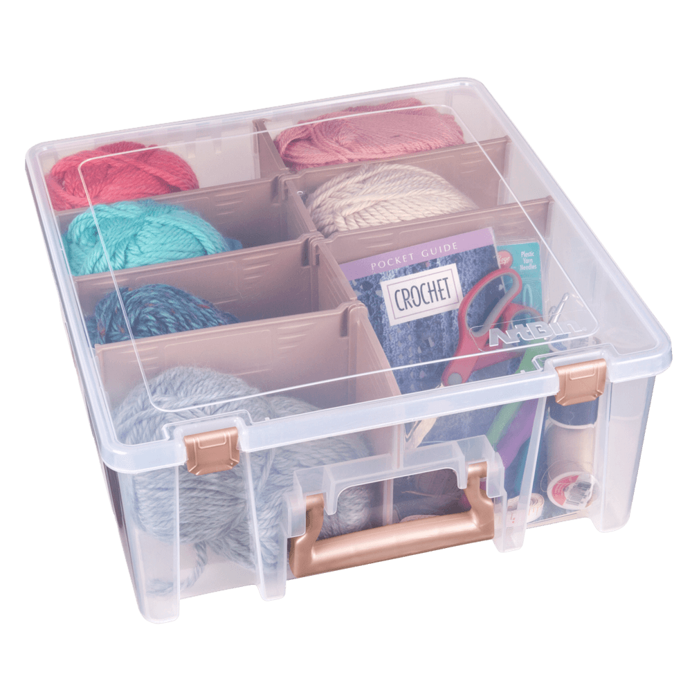 ArtBin Super Satchel System Double Deep with Dividers and Lift out Tray  6899AC