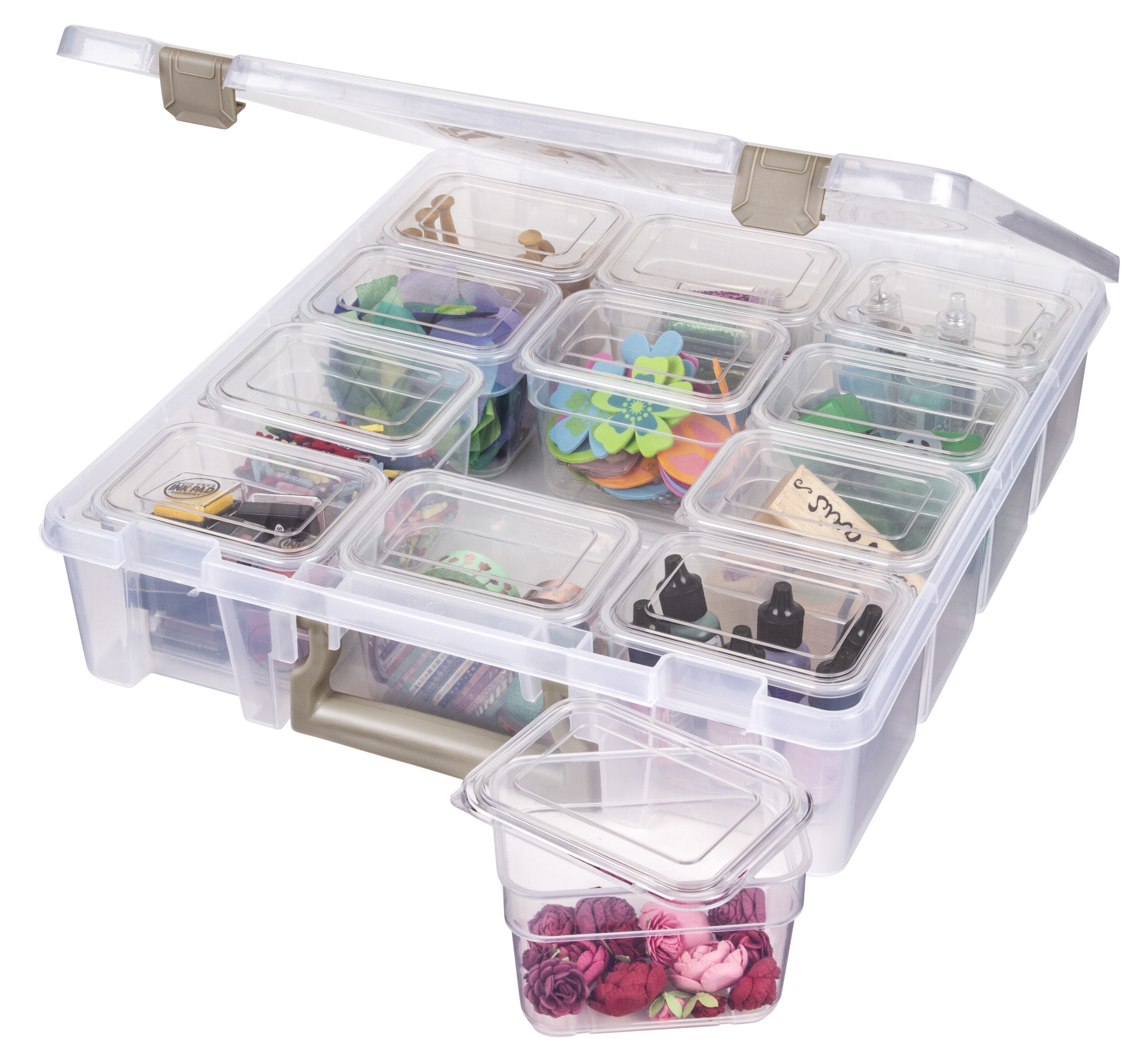 Super Satchel™ with small bins, Clear, 6965AZ