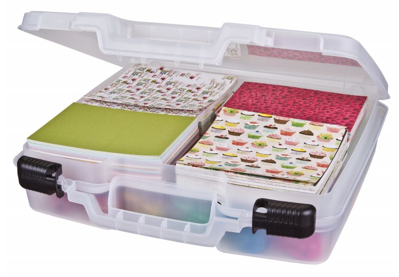 ArtBin Super Satchel Box, Double Deep with Lift Out Tray & Dividers